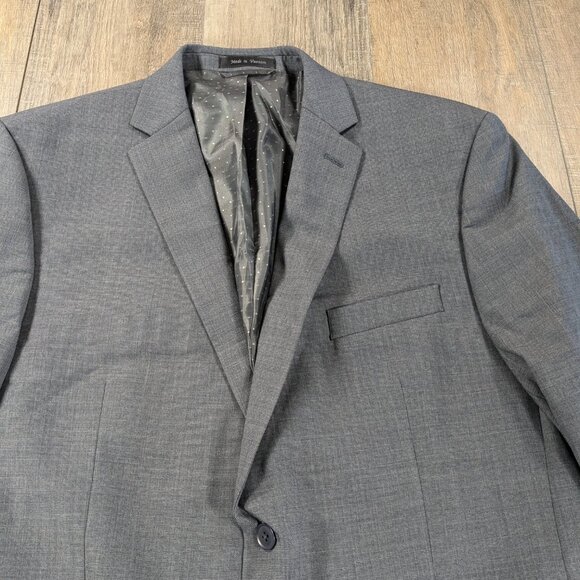 Collection Michael Strahan Blazer Jacket Sport Coat Mens 48 Gray Career Office - Picture 3 of 13